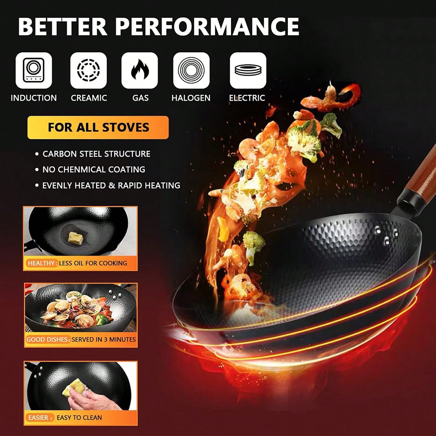 مقلاة ووك من الفولاذ الكربوني  - مراجعة Wok Electric Flat وسعره