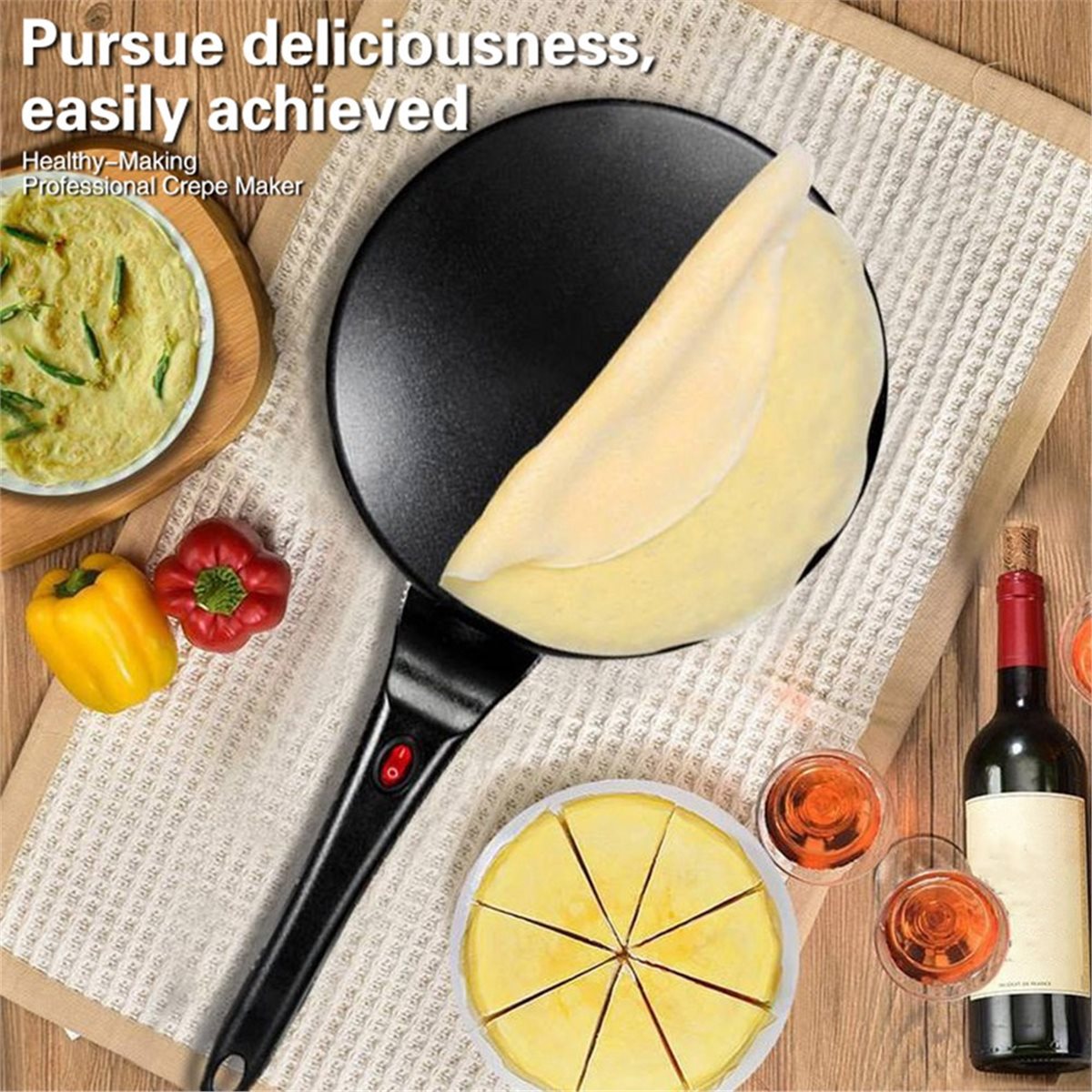 جهاز صنع الكريب الكهربائي M10K - مراجعة Crepe Maker Non Stick وسعره