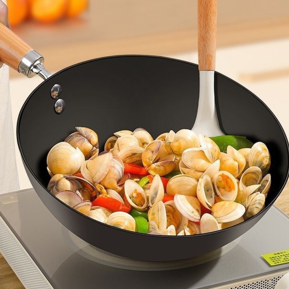 مقلاة ووك من الحديد الزهر بحجم - مراجعة Wok Electric Flat وسعره