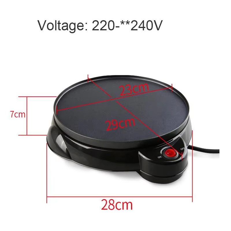 220 فولت 650 واط المطبخ الكهرب - مراجعة Crepe Maker Non Stick وسعره