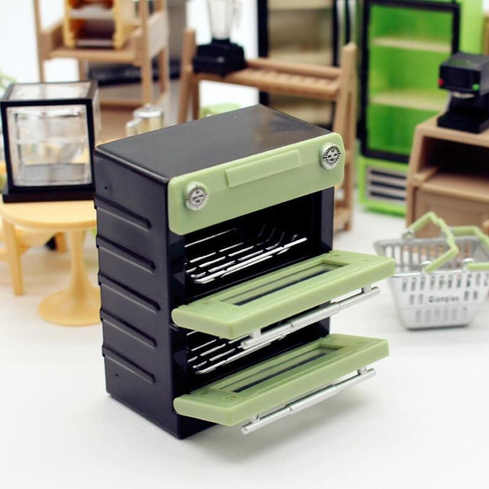 فرن مصغر لأثاث بيت الدمى، رف ق - مراجعة Kitchen Appliances Green وسعره