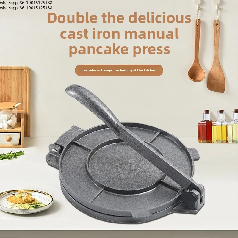 مكبس تورتيلا دقيق الذرة اليدوي - مراجعة Tortilla Press Cast وسعره