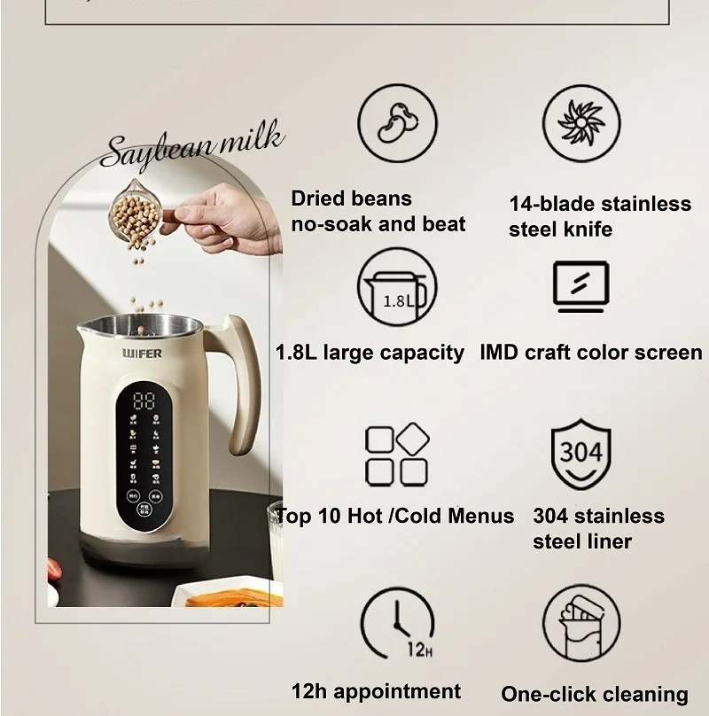 صانع حليب الصويا الكهربائي سعة - مراجعة Soy Milk Maker وسعره