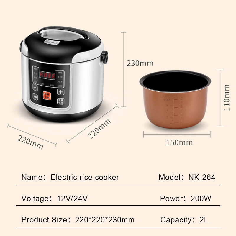آلة طهي الأرز الصغيرة والعصيدة - مراجعة Rice Cooker 10 Cup وسعره