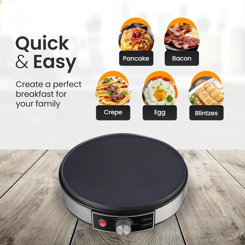 صانعة الكريب الكهربائية غير ال - مراجعة Crepe Maker Non Stick وسعره